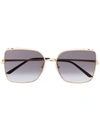 CARTIER PANTHER-PATTERN SUNGLASSES