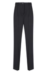 Tory Burch Pleat-detail Four-pocket Tailored Trousers In Black