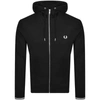 Fred Perry Zipper Hoodie In Black