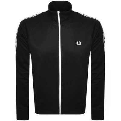 Fred Perry Laurel Taped Track Top Black