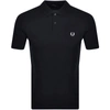 FRED PERRY FRED PERRY PLAIN POLO T SHIRT NAVY