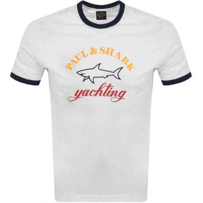 Paul &amp; Shark Paul And Shark Logo T Shirt White