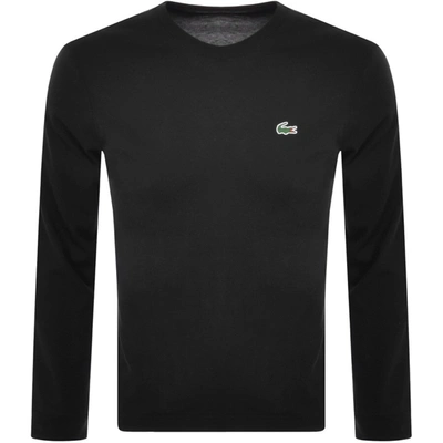 Lacoste Sport Long Sleeved T Shirt Black