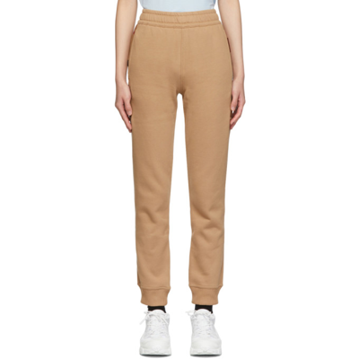 Burberry Check Core Fite Lounge Pants In Camel