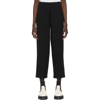 Vince Cropped Casual Wide Leg Pants In Black