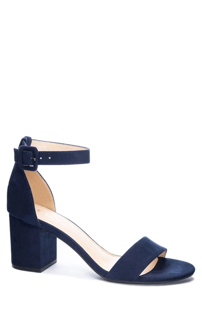 Cl By Laundry Chinese Laundry Jody Ankle Strap Sandal In Navy