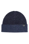 Amicale Marled Ribbed Cuff Cashmere Beanie In 418nvydn