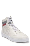 French Connection Dash High Top Leather Sneaker In White