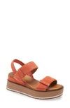 Caslon Briana Platform Sandal In Orange Tangerine