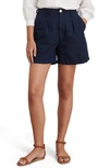 Alex Mill Linen & Cotton Shorts In Navy