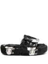 Duoltd Sheep-pattern Terry Slipper In Black