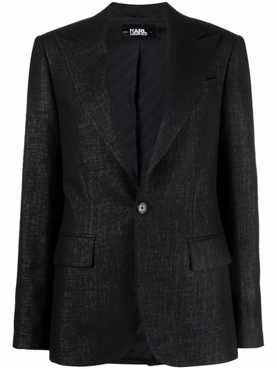 Karl Lagerfeld Karl By Karl Tailored Blazer In Black