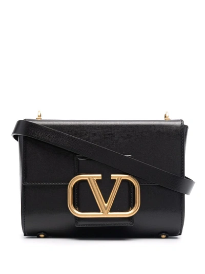 Valentino Garavani Stud Sign Shoulder Bag In Black