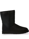 Ugg Logo Patch Mid-tube Boots In Black