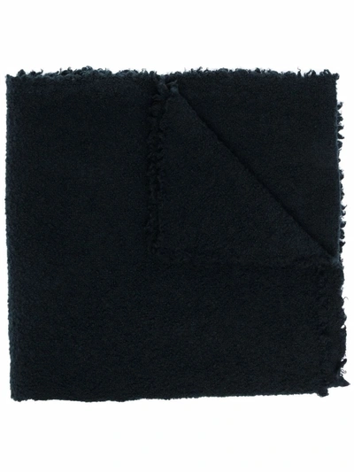 Faliero Sarti Frayed-edge Scarf In Blue