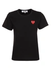 Comme Des Garçons Play Double Patch-logo Cotton T-shirt In 1