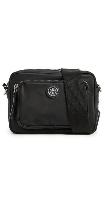 Tory Burch Nylon Mini Crossbody In Black