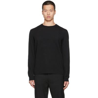 Theory Evers Long-sleeve Colourblock Cashmere Jumper In Black