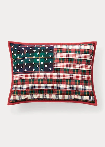 Ralph Lauren Homestead Throw Pillow In Red Multi