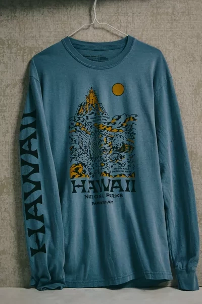 Parks Project National Parks Of Hawaii Long Sleeve Tee In Blue