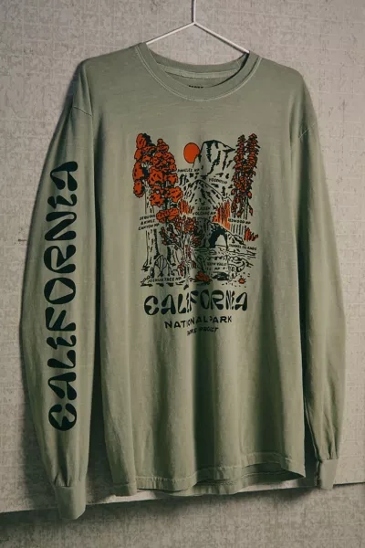 Parks Project National Parks Of California Long Sleeve Tee In Khaki