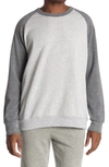 Alternative 'the Champ' Trim Fit Colorblock Sweatshirt In Eco Light Grey/ Eco Grey
