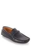 Aston Marc Men's Embossed Bit Driving Shoes In Black