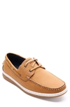Aston Marc Men's Faux Nubuck Boat Shoes In Tan