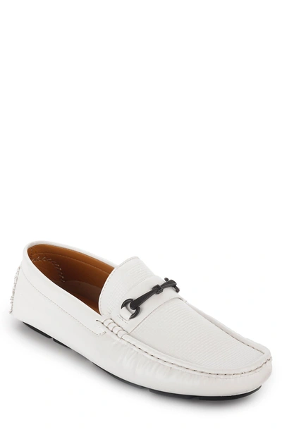 Aston Marc Men's Bit Driving Shoes In White