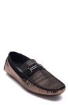 Aston Marc Drive 02 Mens Faux Leather Square Toe Loafers In Bronze