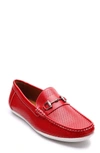 Aston Marc Men's Perforated Classic Driving Shoes In Red