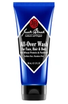 JACK BLACK TRAVEL SIZE ALL-OVER WASH FOR FACE, HAIR & BODY