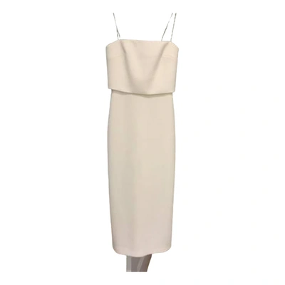 Pre-owned Dion Lee Mid-length Dress In White