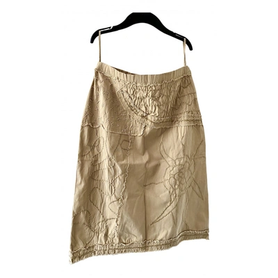 Pre-owned Tara Jarmon Skirt In Beige