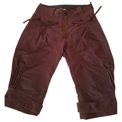Pre-owned Byblos Velvet Short Pants In Other
