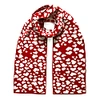 Ingmarson Hearts Wool & Cashmere Scarf Red In Cashmere