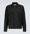 JIL SANDER FINE WOOL GABARDINE OVERSHIRT,P00582908