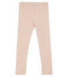 FENDI FF KARLIGRAPHY COTTON LEGGINGS,P00615534