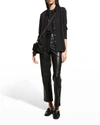 Theory Riduro Organic Cotton Button-up Shirt In Black