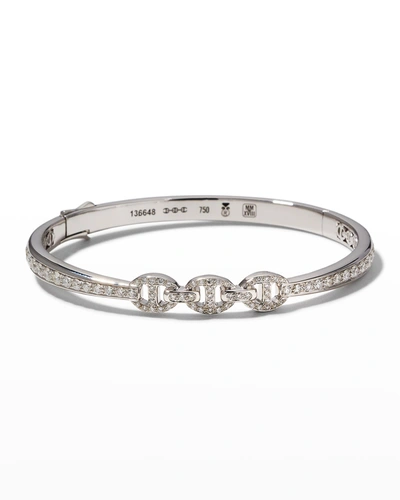 Hoorsenbuhs Sirkel 18k White Gold Full Diamond Bracelet
