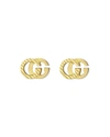 GUCCI 18K YELLOW GOLD RUNNING G STUD EARRINGS,PROD246510144