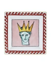 Richard Ginori Neptune's Voyage Vide Poche Plate, Pink