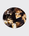 Ladorada Horn Veneer Round Centerpiece