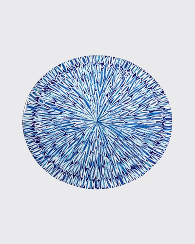 LADORADA BLUE ALMENDRO ROUND CENTERPIECE,PROD168650111