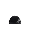 Moncler Diagonal Logo-print Baseball Cap In Black