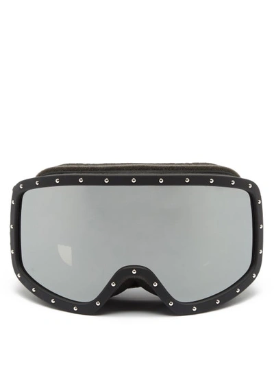 Celine Studded Webbing-trimmed Goggles In Black