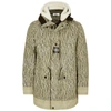 Stone Island Naslan Light Watro Rain Camo Reflective Parka Jacket In Beige