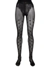 MISBHV ALL-OVER LOGO EMBROIDERY TIGHTS