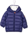 Save The Duck Blue Lightweight Jacket Unisex Kids In 蓝色
