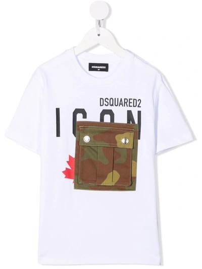 Dsquared2 Icon-print T-shirt In 白色